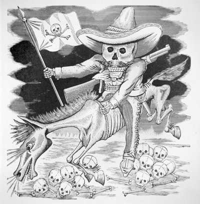 Calavera Zapatista, c.1910 da José Guadalupe Posada