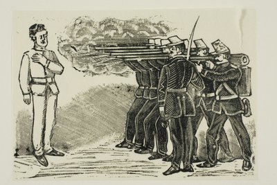 Esecuzione da plotone di esecuzione da José Guadalupe Posada