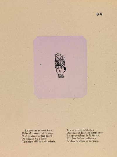 Coquette pretenziosa da José Guadalupe Posada