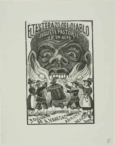 Il diavolo colpisce con la testa da José Guadalupe Posada
