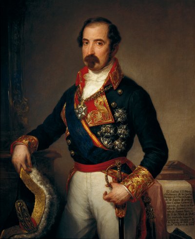 Ritratto di Manuel Gutierrez de la Concha y Irigoyen, Marchese del Duero da José Gutiérrez de la Vega