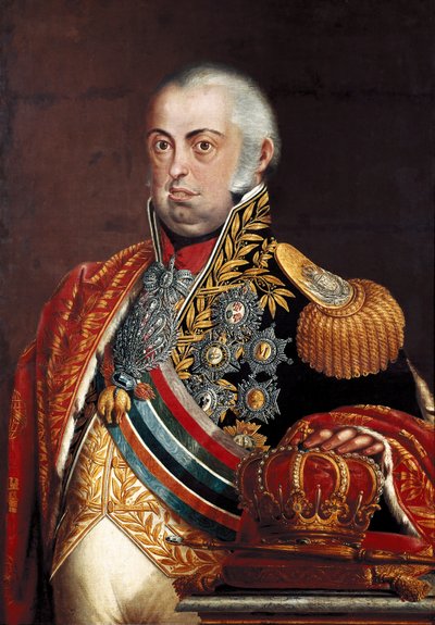 Ritratto di Giovanni VI del Portogallo, detto il Clemente (1767-1826) da José Leandro de Carvalho