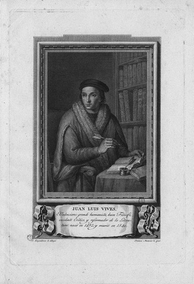 Ritratto di Juan Luis Vives 1492-1540, 1791 da Jose Lopez Enguidanos