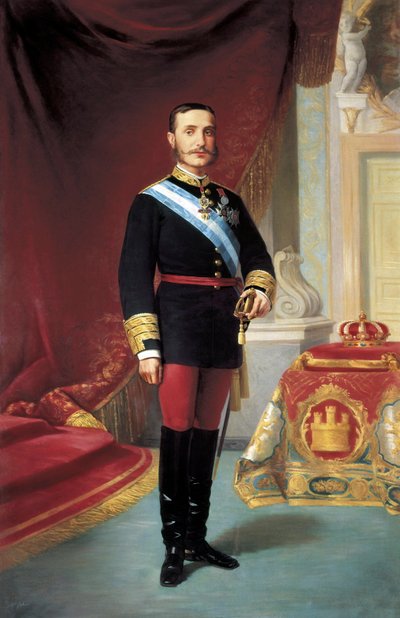 Ritratto di Alfonso XII (1857-1885) da José María Galván y Candela