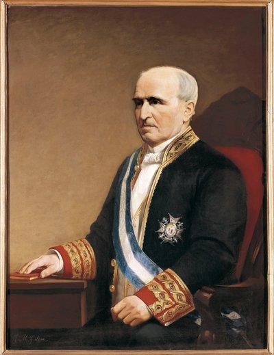 Ritratto del politico Francisco Santa Cruz da José María Galván y Candela