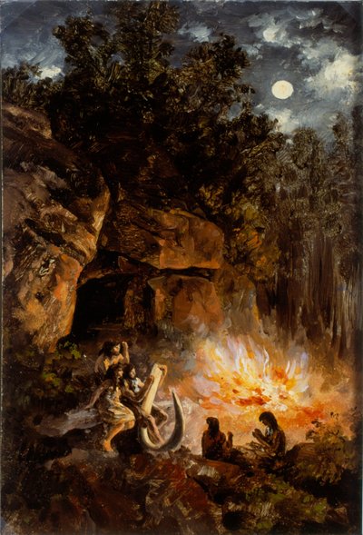 Scena del periodo Paleolitico superiore quaternario da José María Velasco