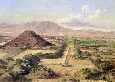 La Piramide del Sole a Teotihuacan, Messico da José María Velasco