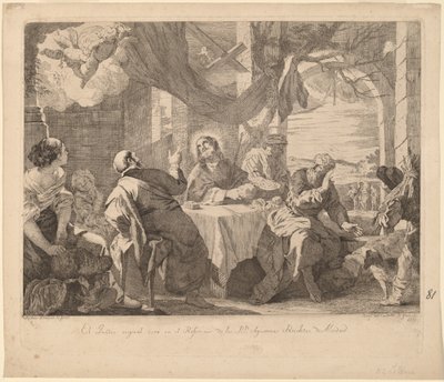 La Cena di Emmaus da José del Castillo, after Mateo Cerezo the younger