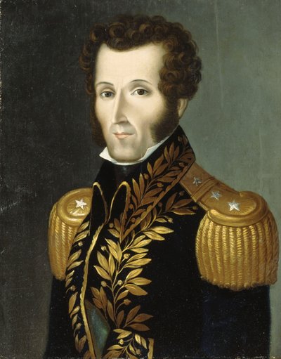 Ritratto del maresciallo Antonio José de Sucre da Jose Anselmo Yanez