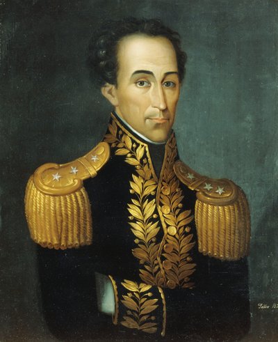 Ritratto di Simón Bolívar, 1831 da Jose Anselmo Yanez