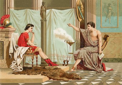 Educazione di Alessandro Magno da Aristotele da Jose Armet Portanell