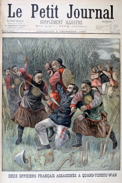 Due ufficiali francesi uccisi dal Quang-tcheou-wan, 1899 da Jose Belon