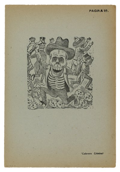 Calavera criminale da José Guadalupe Posada