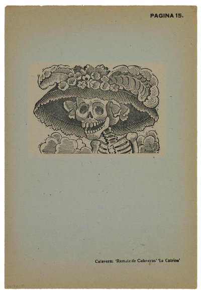 Calavera de la Catrina, c.1910, stampato 1943 da José Guadalupe Posada