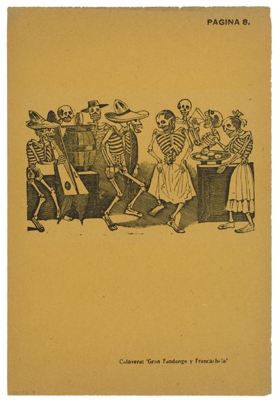 El jarabe de ultratumba, c.1910, stampato 1943 da José Guadalupe Posada