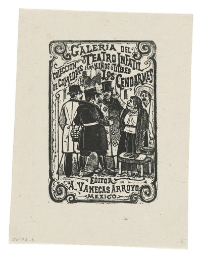 Los Gendarmes (incisione) da José Guadalupe Posada