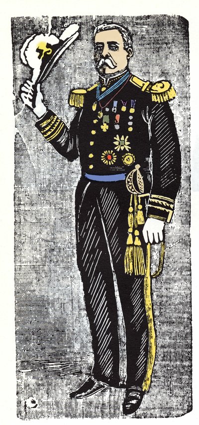 La Rivoluzione Messicana (1910-1920): Porfirio Diaz (1828-1915), Presidente della Repubblica del Messico. Xilografia di Jose Guadalupe Posada (1852-1913) da José Guadalupe Posada