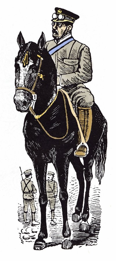 La Rivoluzione Messicana (1910-1920): ritratto di Victoriano Huerta (1854-1916). Xilografia di Jose Guadalupe Posada (1852-1913) da José Guadalupe Posada