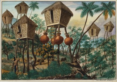Manila e i suoi dintorni: Capanne degli indiani di montagna da Jose Honorato Lozano