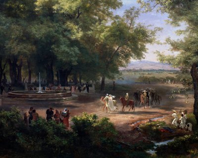 Passeggiata per Città del Messico (dettaglio) da José María Velasco