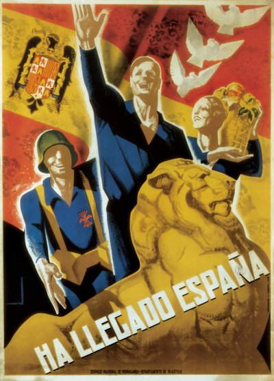 Guerra civile spagnola (1936-1939): La Spagna è arrivata, c. 1936-39 (poster) da Jose Morell