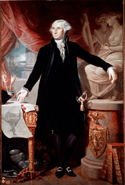 Ritratto del Presidente degli Stati Uniti George Washington (1732-1799) Dipinto di Giuseppe Perovani (1765-1835) Madrid, Accademia di San Fernando da José Perovani