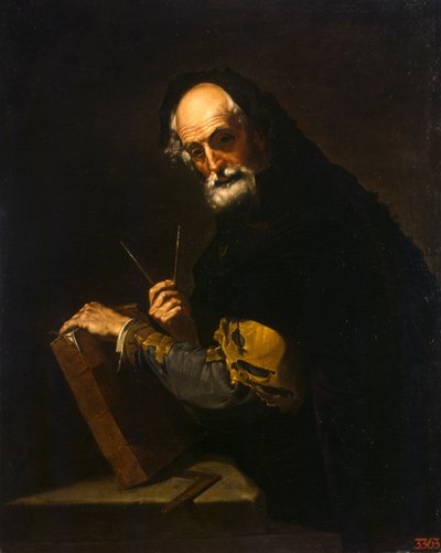 Filosofo con un libro, una bussola e un goniometro da Jose de Ribera