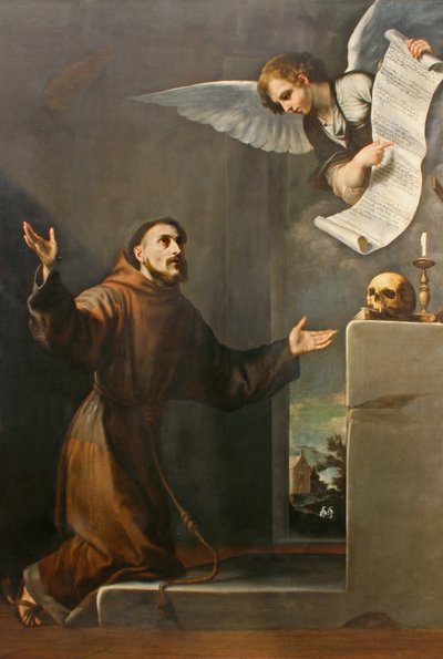 San Francesco riceve le Stimmate, Prima terza del XVII sec. da Jose de Ribera