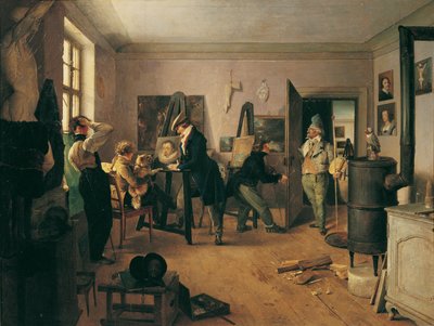 La stanza degli scolari da Josef Danhauser