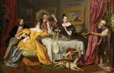 Il ricco gaudente da Josef Danhauser