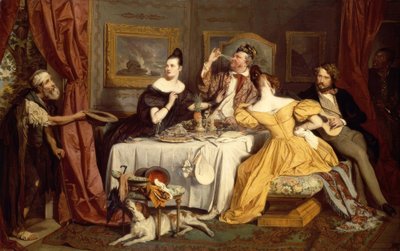 Il ricco epulone da Josef Danhauser