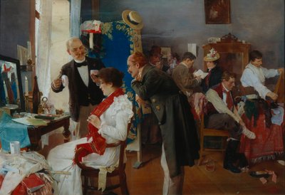 Nel camerino, fine XIX secolo da Josef Douba