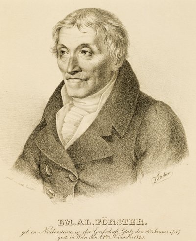 Ritratto di Emanuel-Aloys Forster, compositore e insegnante di contrappunto da Josef Eduard Teltscher