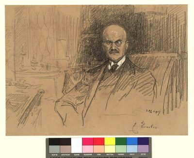 Ritratto di Ernest von Koerber, uomo di Stato da Josef Engelhart