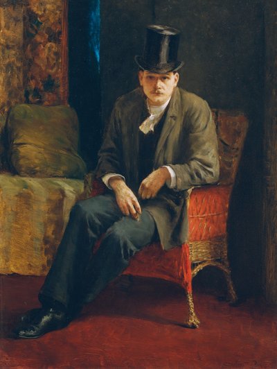 Autoritratto con cilindro da Josef Engelhart