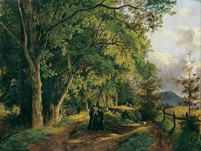 Sentiero sul Mariahilfberg vicino a Gutenstein da Josef Feid