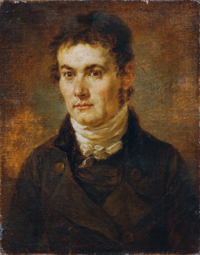 Uomo con cravatta bianca da Josef Georg von Edlinger