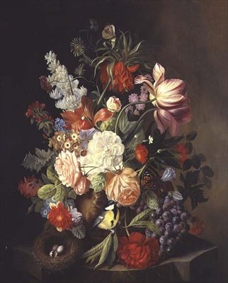 Natura morta di fiori estivi misti in un