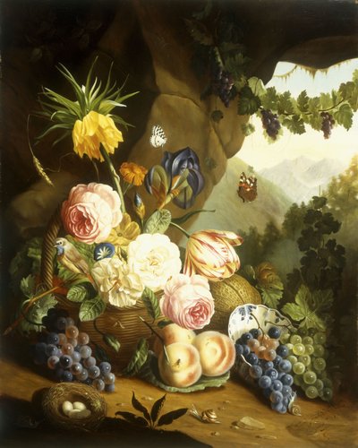 Natura morta con fiori assortiti da Josef Holstayn