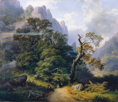 Paesaggio montano da Josef Holzer