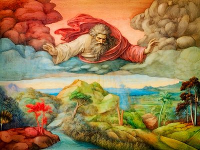A1_Genesis_03-Creazione delle Piante da Josef Johann Michel