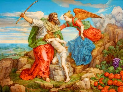 Il sacrificio di Isacco da Josef Johann Michel