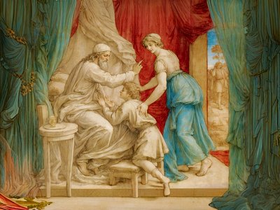 Isacco benedice Giacobbe da Josef Johann Michel