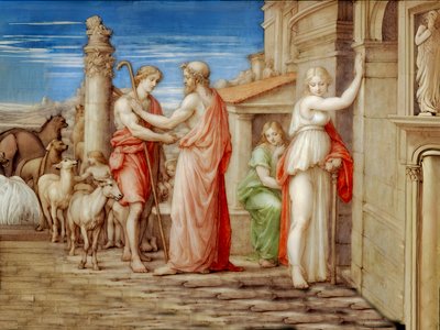 Giacobbe lavora per Labano da Josef Johann Michel