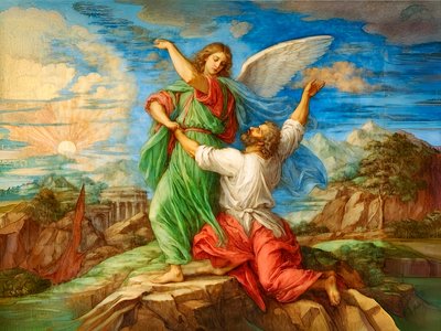 Giacobbe lotta con Dio da Josef Johann Michel