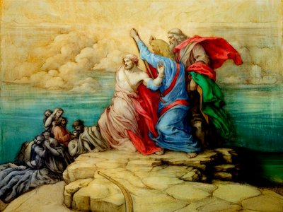 Battaglia con gli Amaleciti da Josef Johann Michel