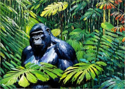 Animali: gorilla 1 da Josef Johann Michel