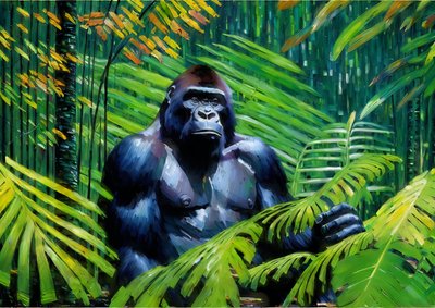 Animali: gorilla 3 da Josef Johann Michel