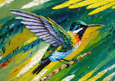 Animali: colibrì 4 da Josef Johann Michel