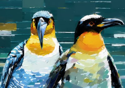 Animali: pinguino 1 da Josef Johann Michel